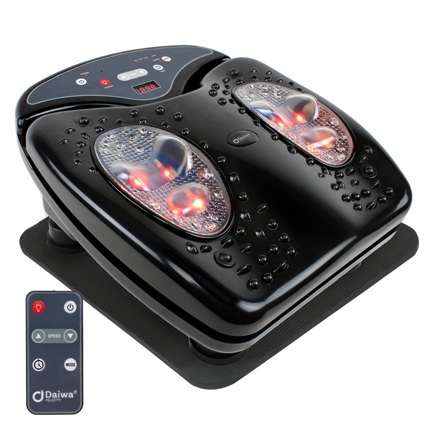 rotai vibration fußmassagegerät ROTAI Vibration Plate Exercise Machine for Lymphatic Drainage 300 LBS  Capacity with resistance, Whole Body Workout