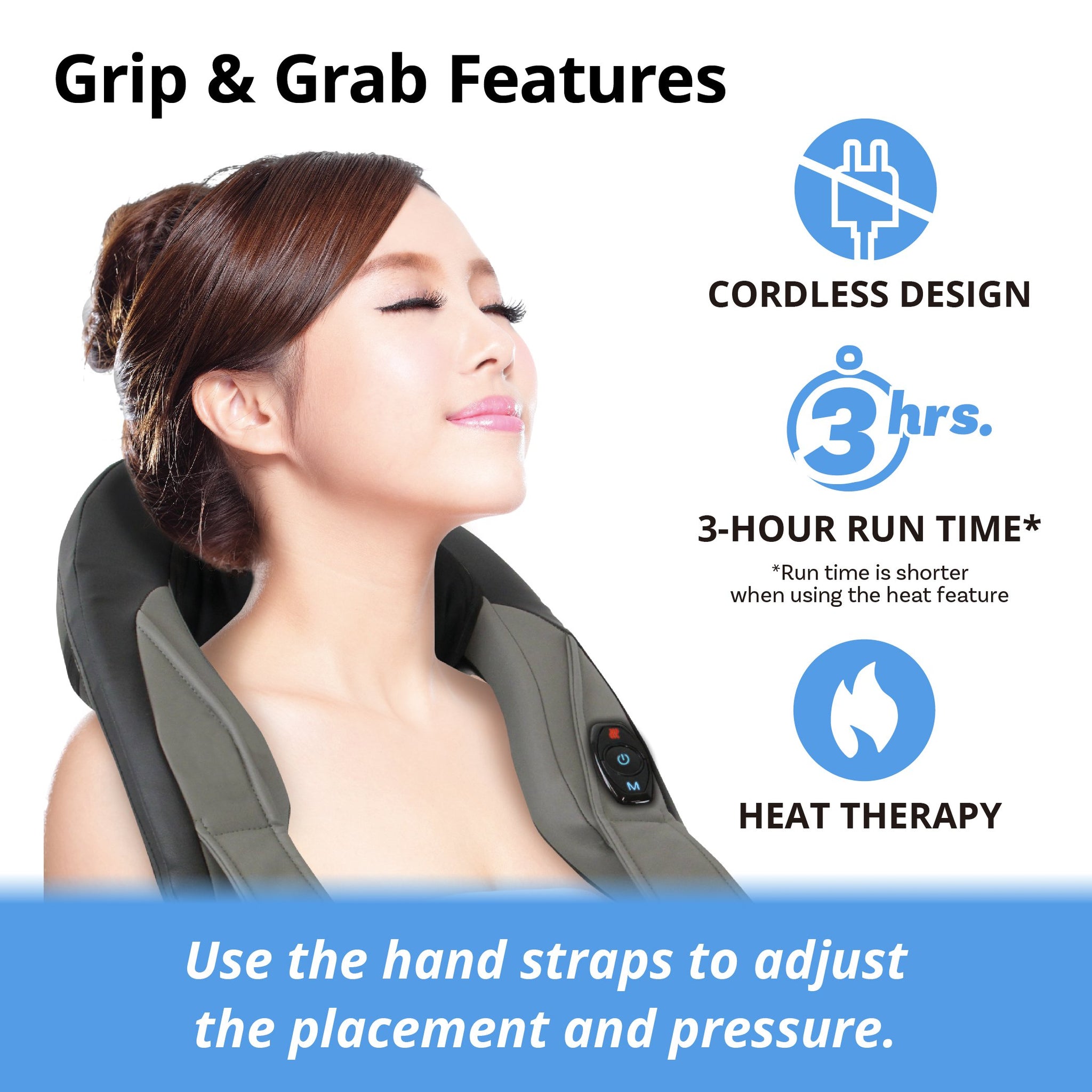 [Refurbished] of Grip and Grab Neck Rub Massager