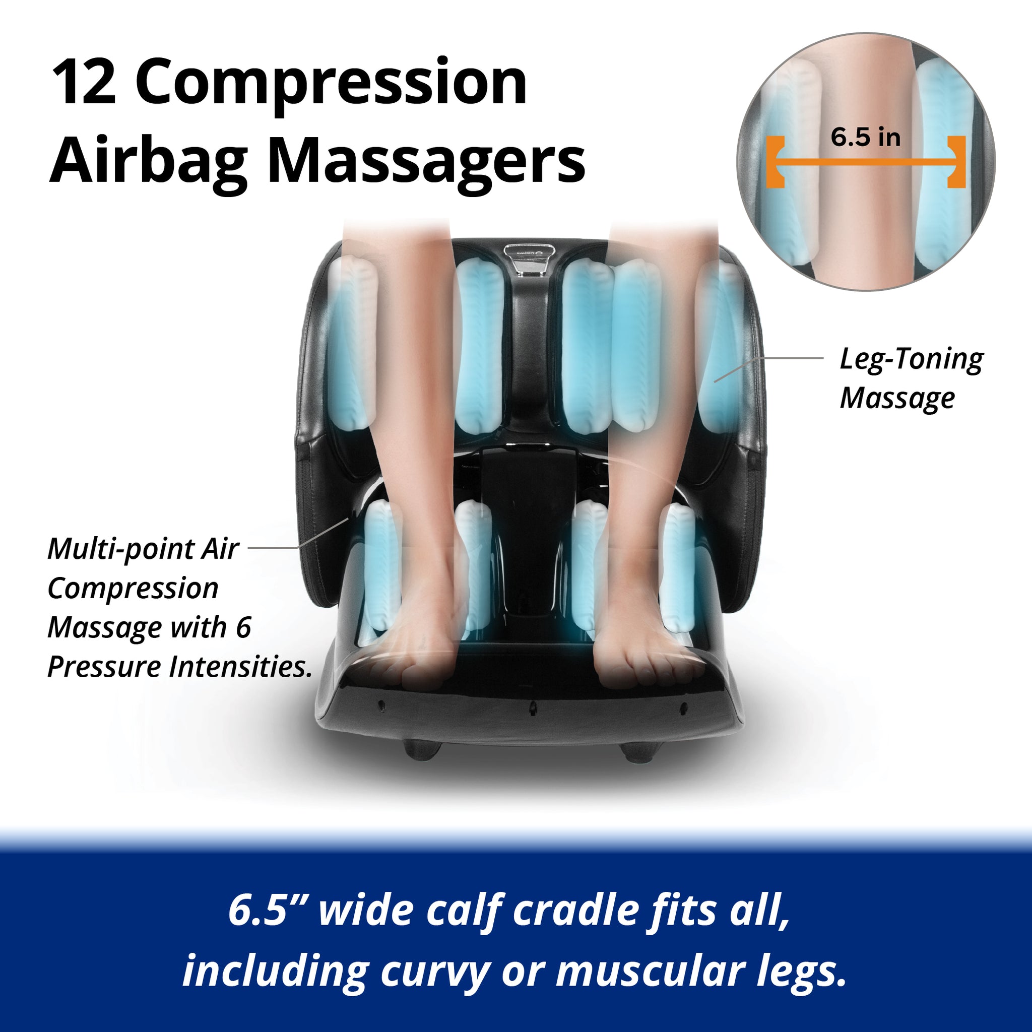 Ninja Leg Massager 2 Foldable Massager with Heat