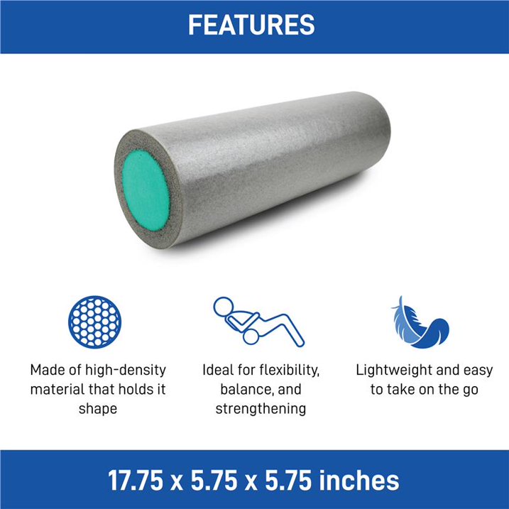 Daiwa Felicity Durable High-Density Foam Roller for Muscle Recovery, Stretching, and Core Workouts