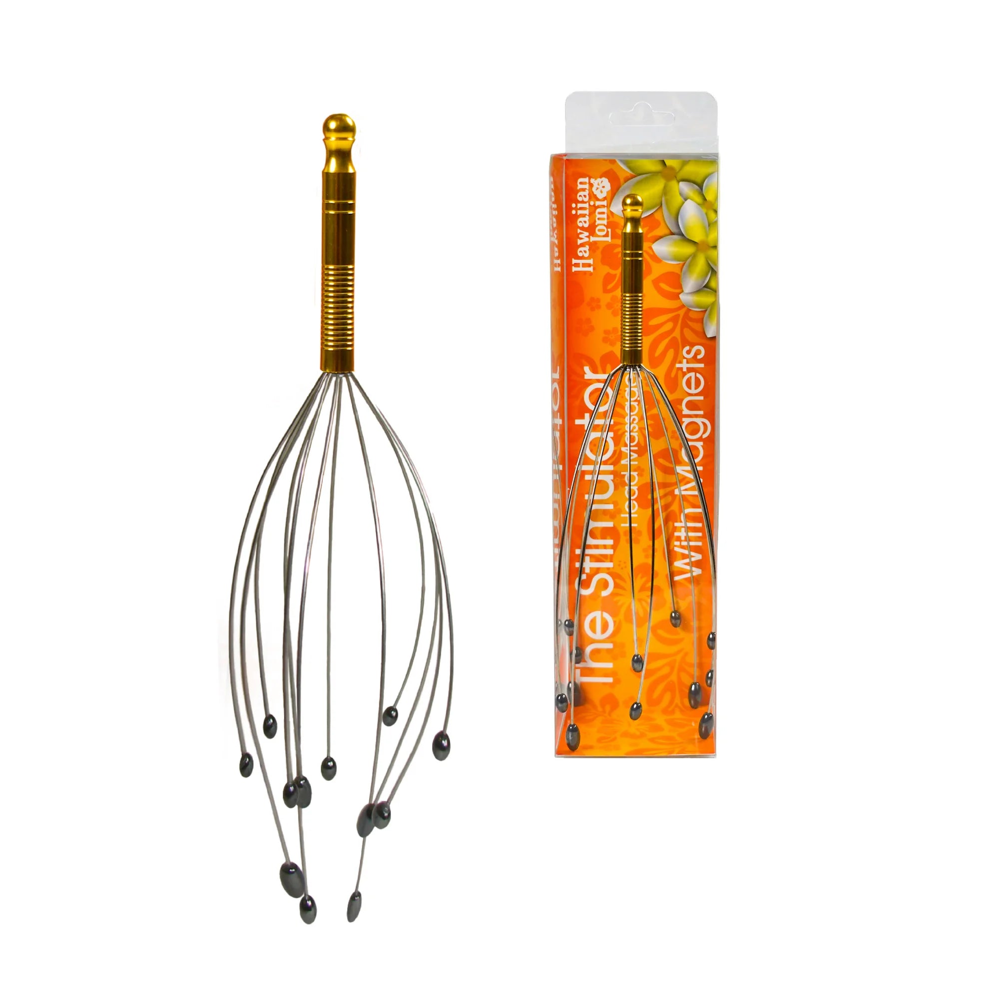 Daiwa Felicity Copper Acupressure Head Massager with Magnetic Therapy – Relieves Tension & Stimulates Acupressure Points - Gold & Silver