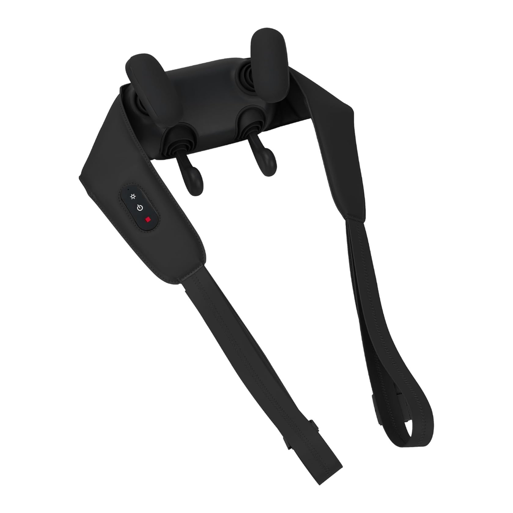 Daiwa Felicity Momizo Neck and Shoulder Massager – 4 Deep Kneading Nodes, Heat Therapy, Rechargeable, Hands-Free, One-Touch Control