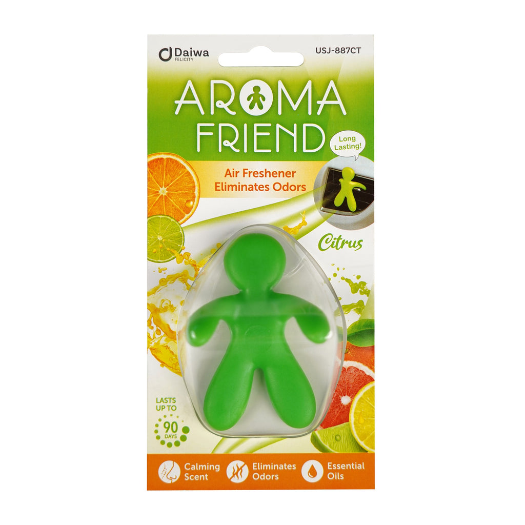 Daiwa Felicity Aroma Friend Air Freshener All-Natural Essential Oil for Car, Office & Home - Rose, Citrus, Lavender