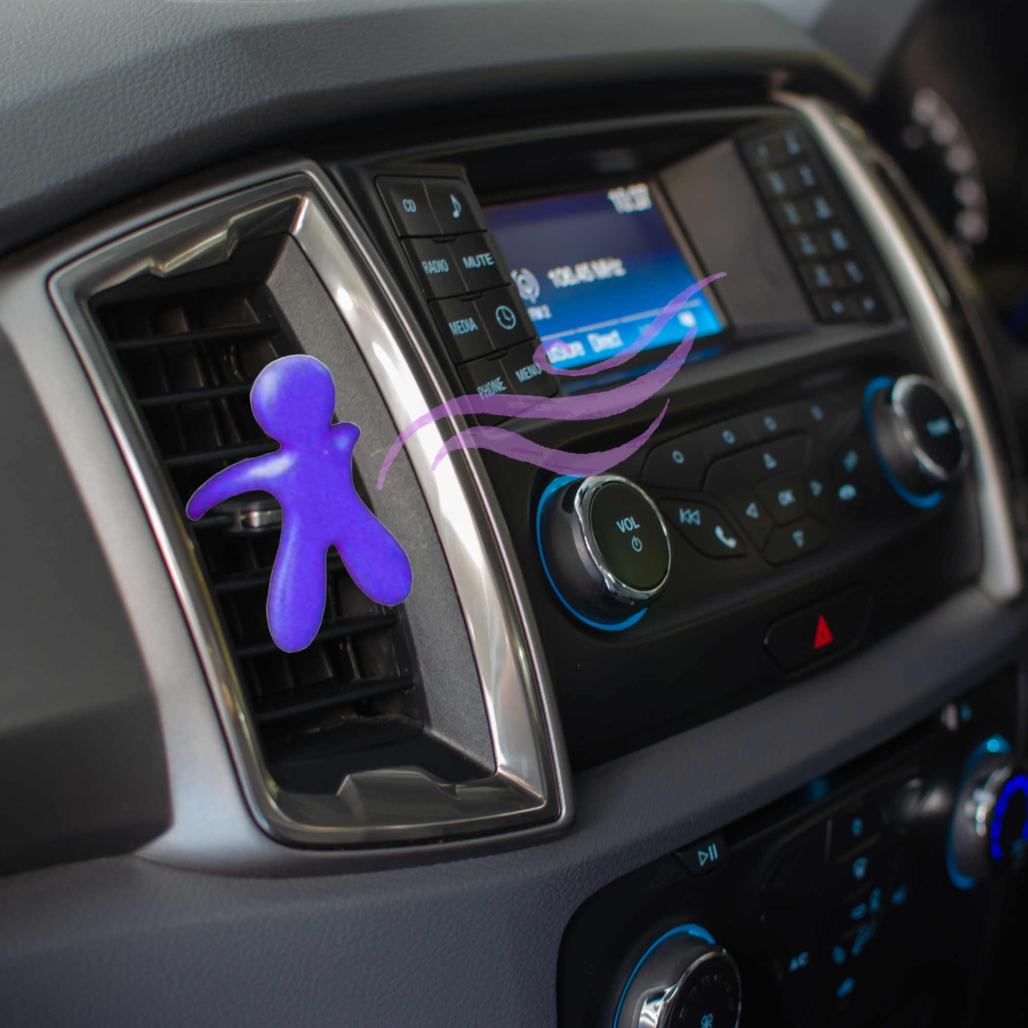 Daiwa Felicity Aroma Friend Air Freshener All-Natural Essential Oil for Car, Office & Home - Rose, Citrus, Lavender