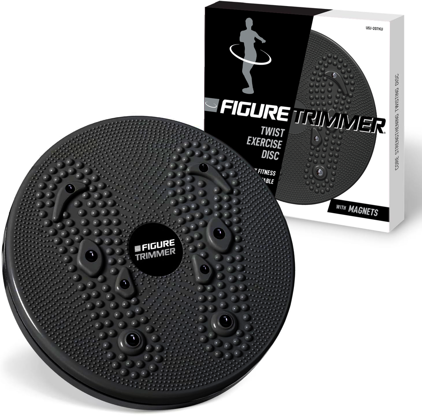 Daiwa Felicity Figure Trimmer Ab Twister Board for Exercise Waist Twisting Disc with 8 Magnets