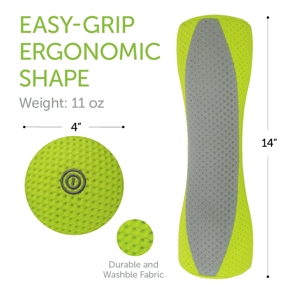 Daiwa Felicity Vibe N' Roll – Portable Vibration Massager & Posture Corrector for Lumbar, Spine, and Nerve Pain Relief – Ergonomic Foam Roller for Home, Office, and Travel
