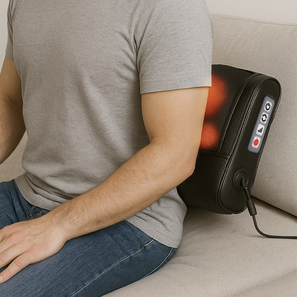 Daiwa Felicity Back & Feet Shiatsu Massager with Heat – Deep Kneading Relief