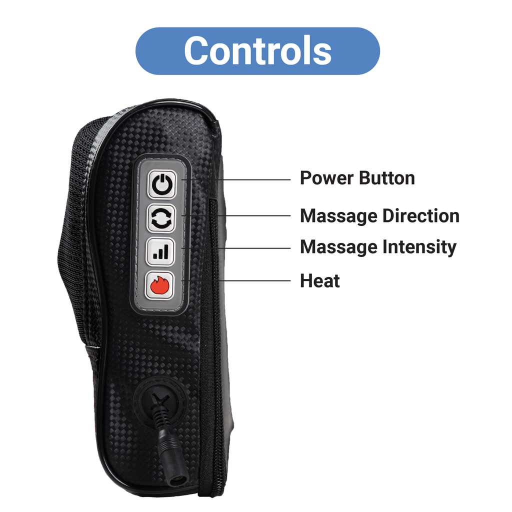Daiwa Felicity Back & Feet Shiatsu Massager with Heat – Deep Kneading Relief