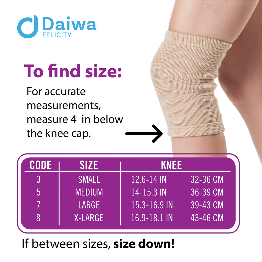 Daiwa Felicity Magnetic Knee Brace for Arthritis Joint Pain Injury Recovery - Knee Compression Sleeve