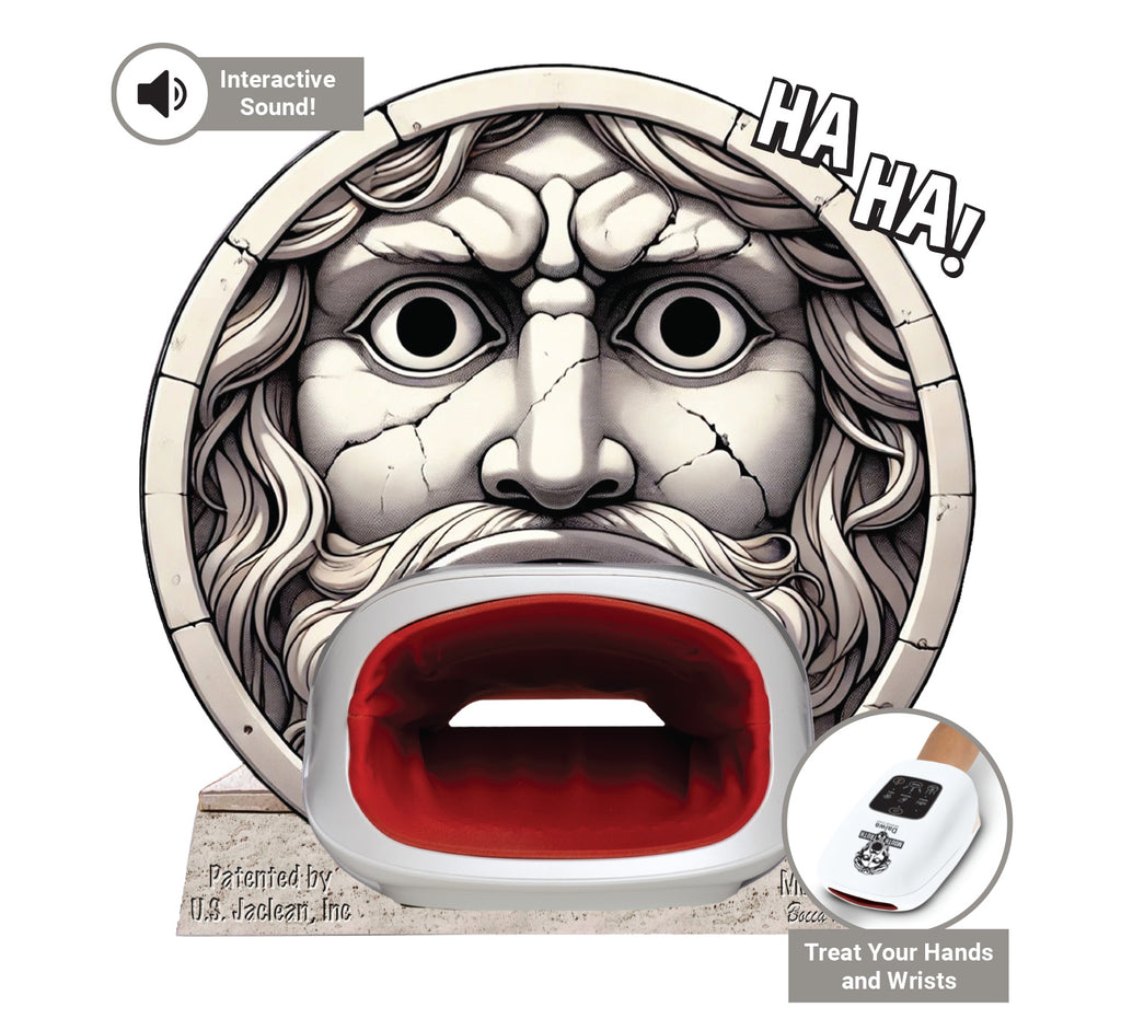 Daiwa Felicity Mouth of Truth Hand Massager – Laughing Air Compression, Reflexology, Cordless, 3 Modes for Hand Pain Relief