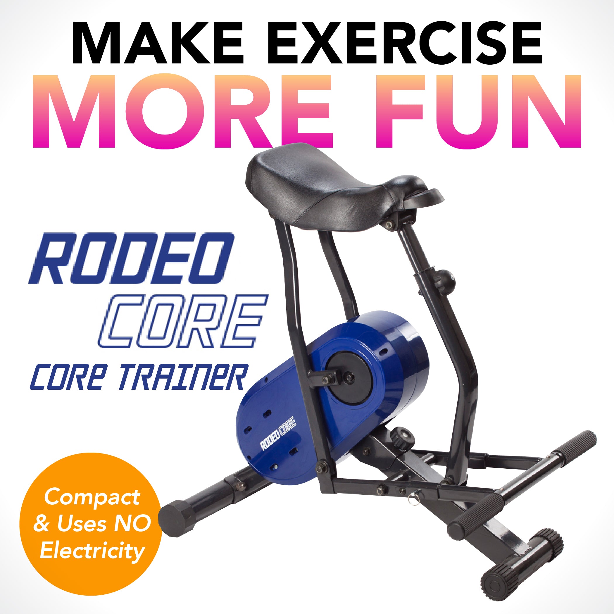 Daiwa Felicity Rodeo Core – Compact Core & Leg Workout Machine | Horseback Riding Motion for Abs, Glutes & Thighs | Home Fitness Equipment for Cardio & Weight Loss