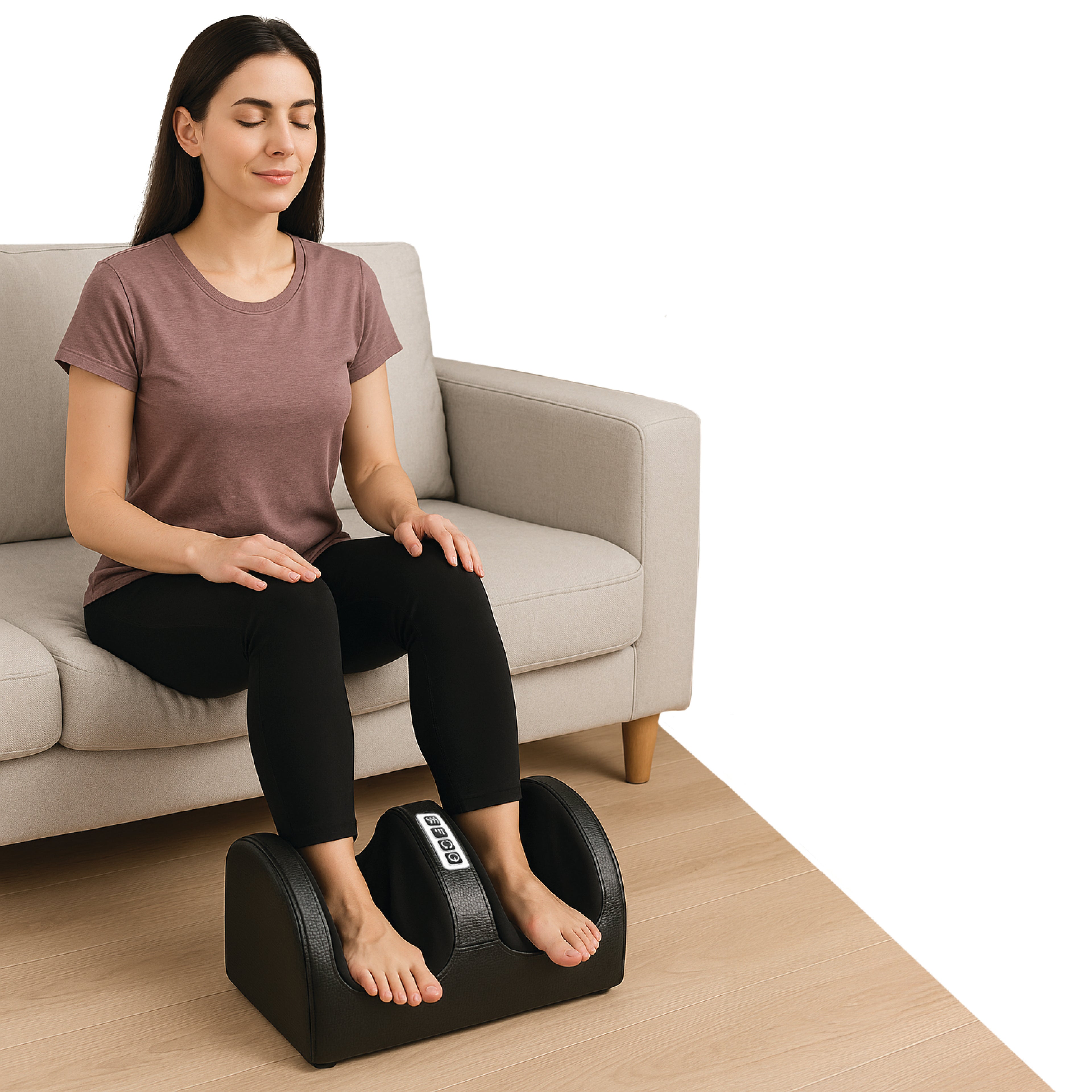 Daiwa Felicity Sole & Calf Massager with Heat – Shiatsu Deep Tissue Foot & Leg Relaxation