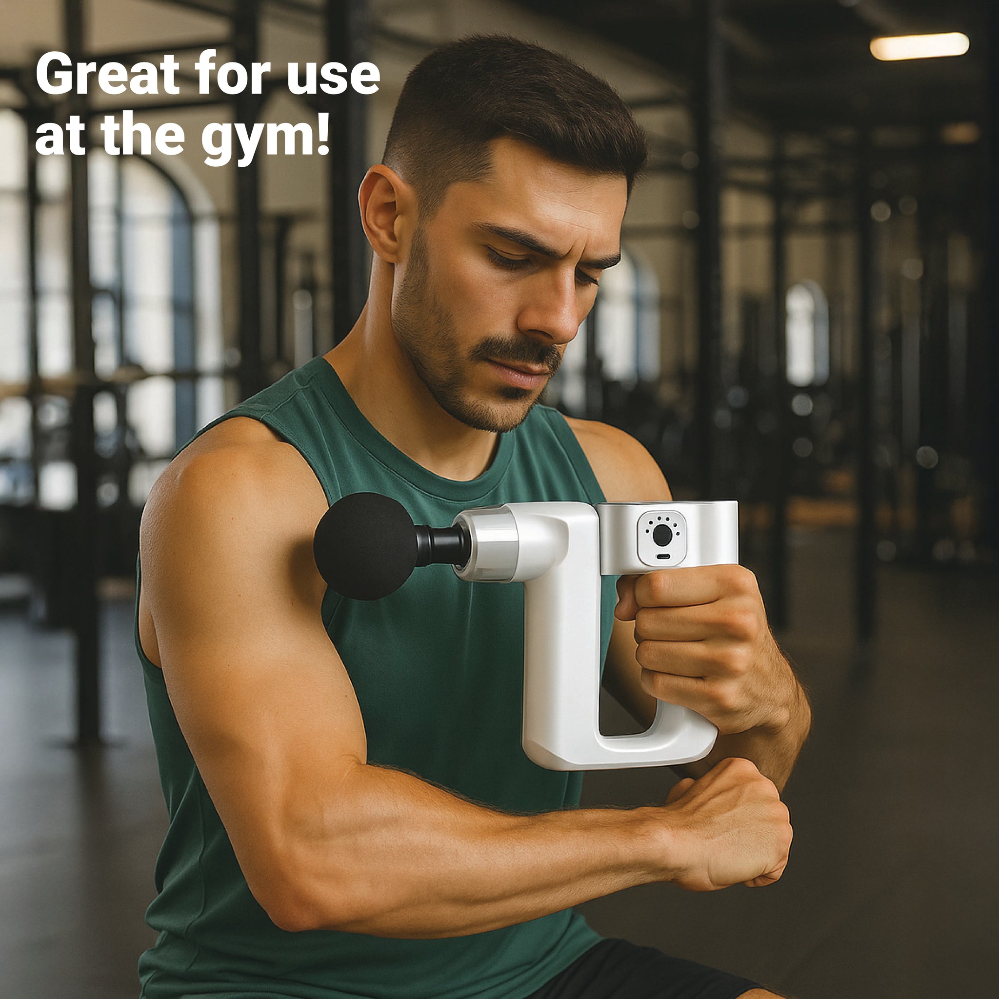 Daiwa Felicity Robo Touch Deep Tissue Massage Gun – Portable Percussion Therapy for Back, Shoulders, Legs – Powerful Brushless Motor, Multi‑Head Attachments, Quiet Operation, Long‑Lasting Battery
