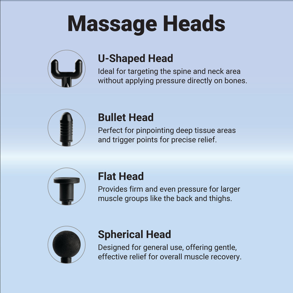 Daiwa Felicity Robo Touch Deep Tissue Massage Gun – Portable Percussion Therapy for Back, Shoulders, Legs – Powerful Brushless Motor, Multi‑Head Attachments, Quiet Operation, Long‑Lasting Battery