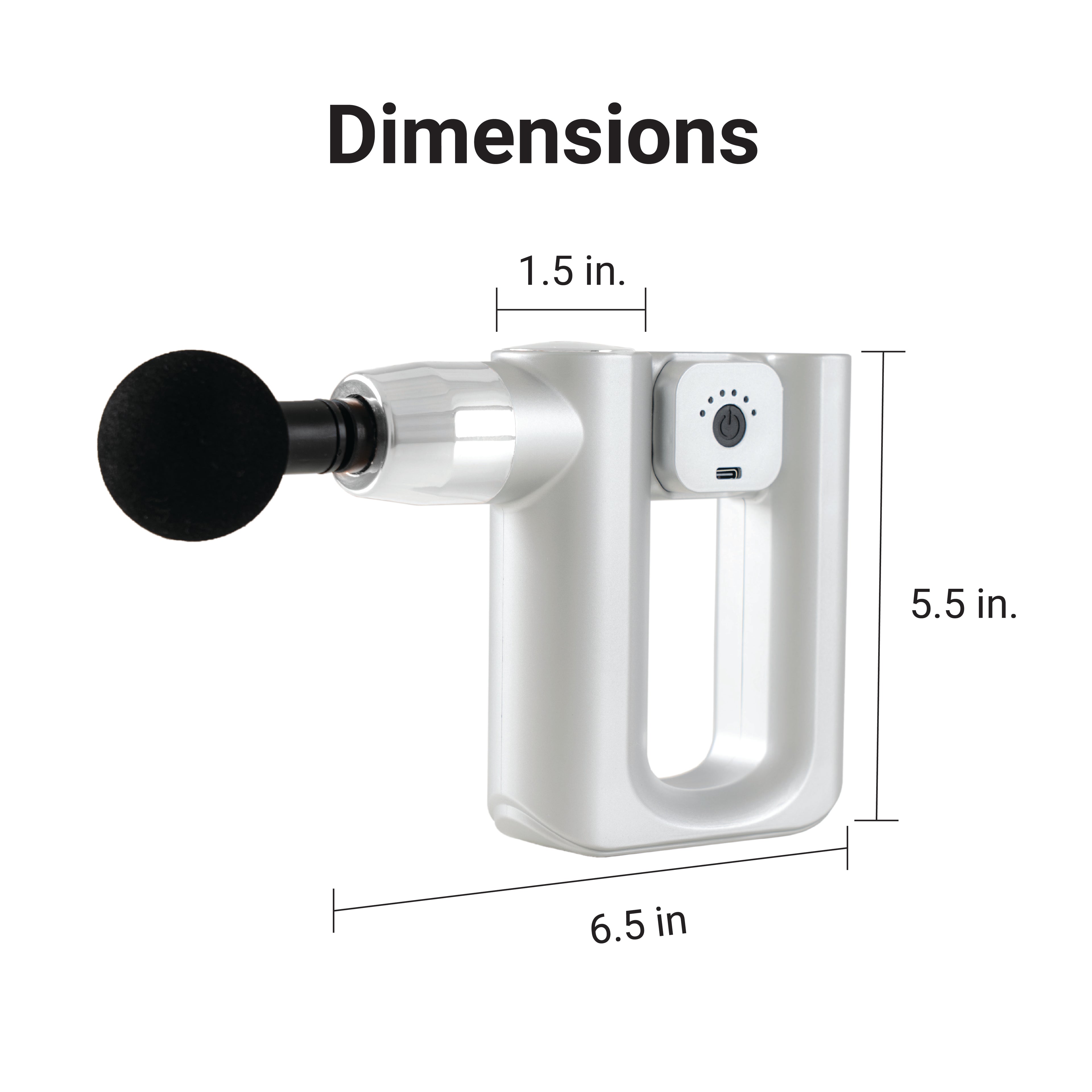 Daiwa Felicity Robo Touch Deep Tissue Massage Gun – Portable Percussion Therapy for Back, Shoulders, Legs – Powerful Brushless Motor, Multi‑Head Attachments, Quiet Operation, Long‑Lasting Battery
