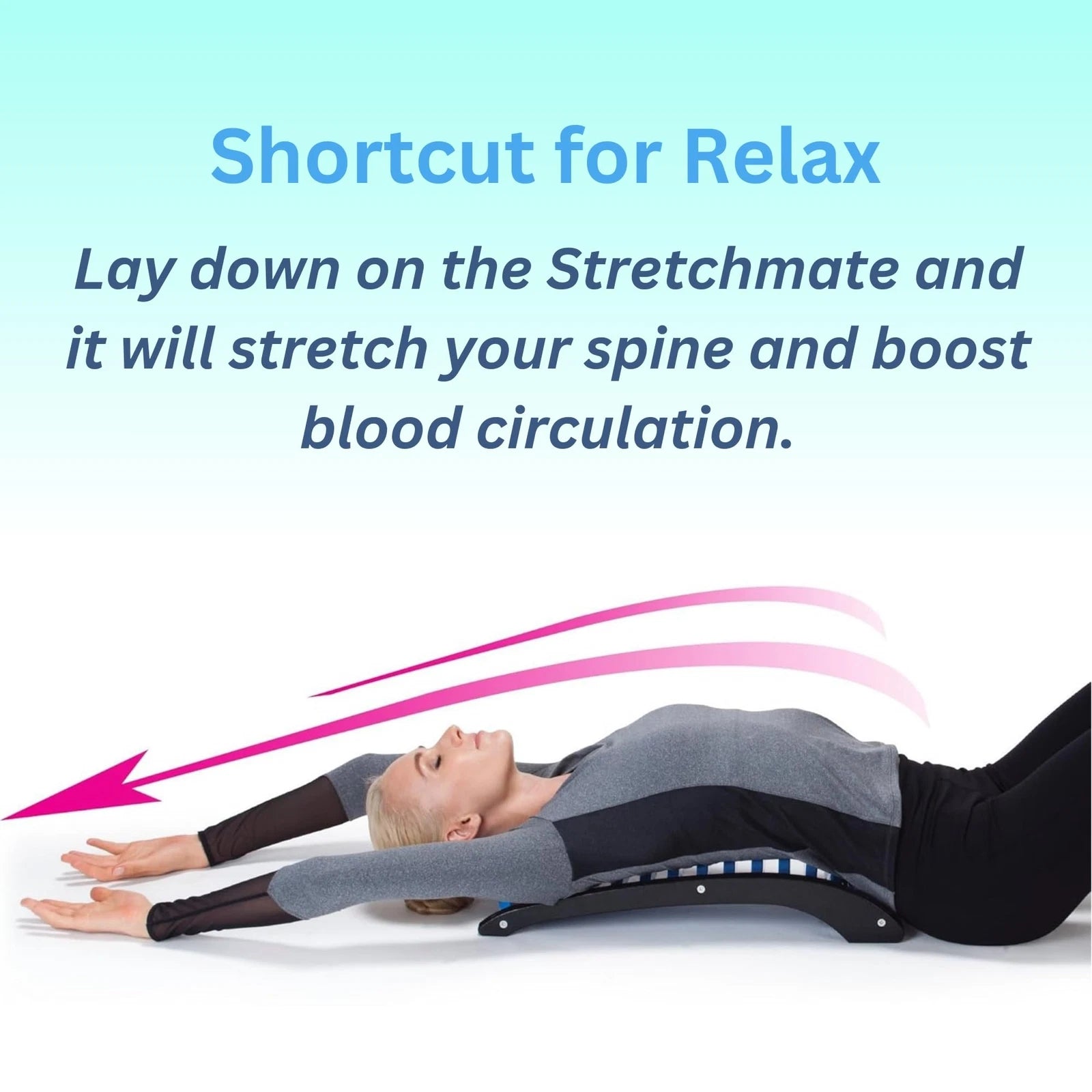 Daiwa Felicity Orthopedic Back Stretching Support Stretch Mate for Back and Sciatica Pain - FSA/HSA Eligible