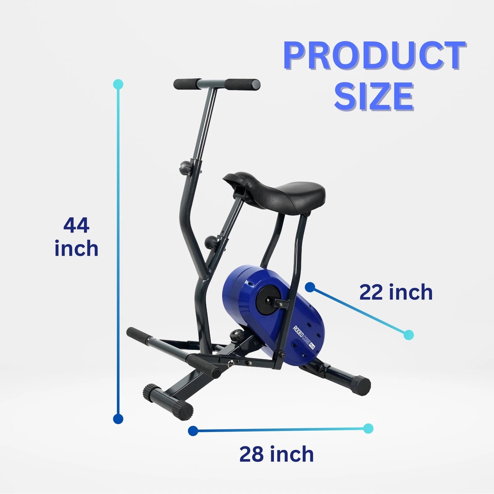 Daiwa Felicity Rodeo Core 2.0 – Full Body Exercise Machine with Handlebar for Core Strength, Balance & Posture – Fun & Low-Impact Home Workout Equipment