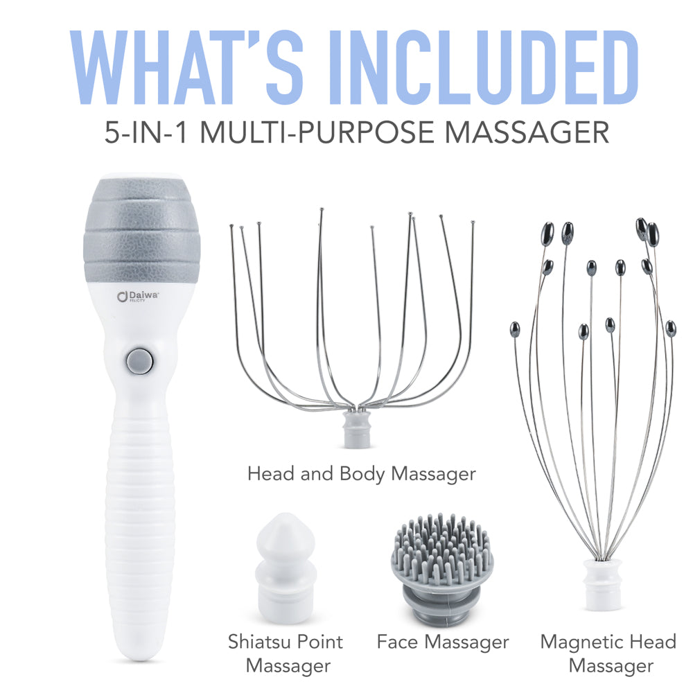Daiwa Felicity 5 in 1 Magnetic Scalp & Body Massager