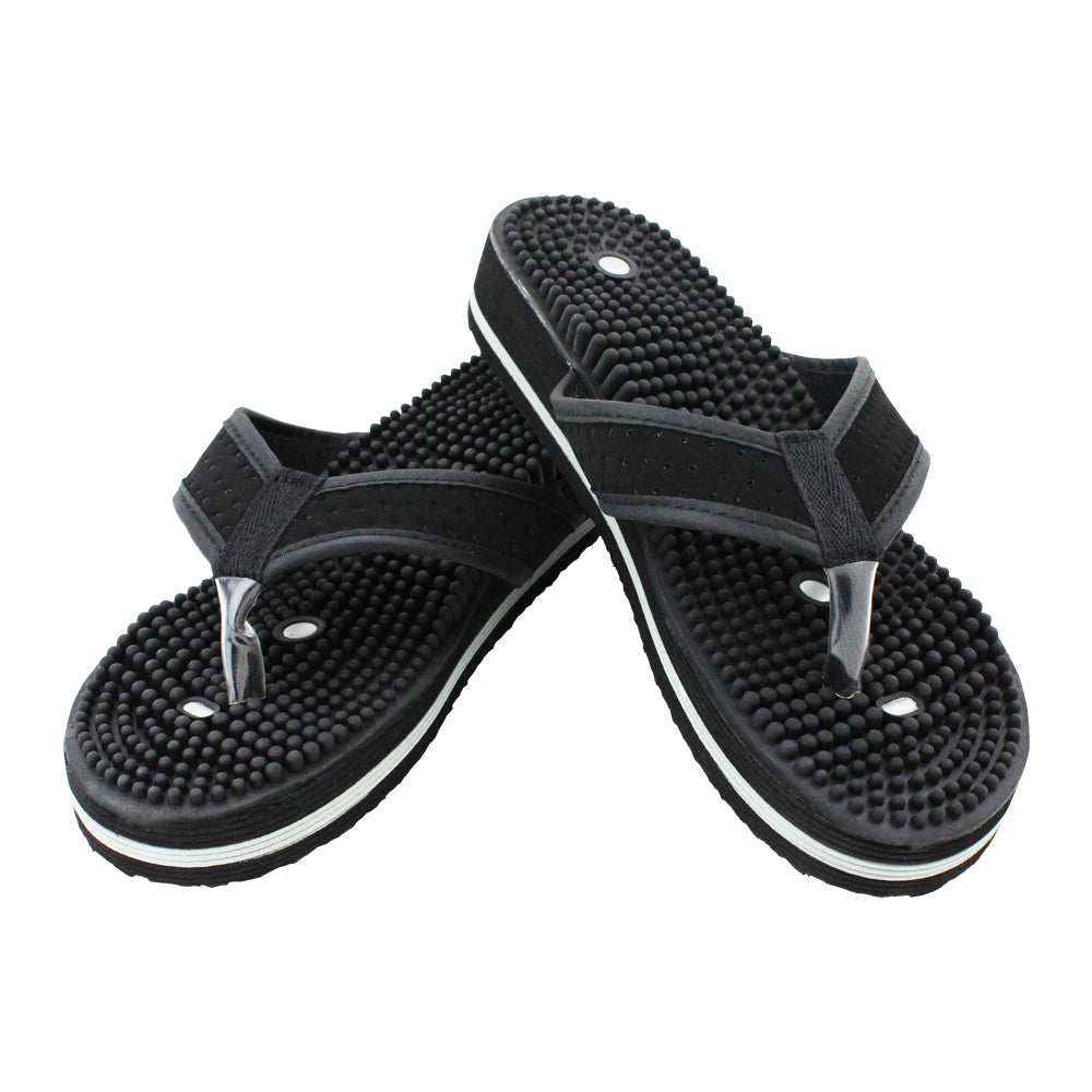 Daiwa Felicity Accu Step Sandals Y Strap - Acupressure Nodules Magnetic Therapy