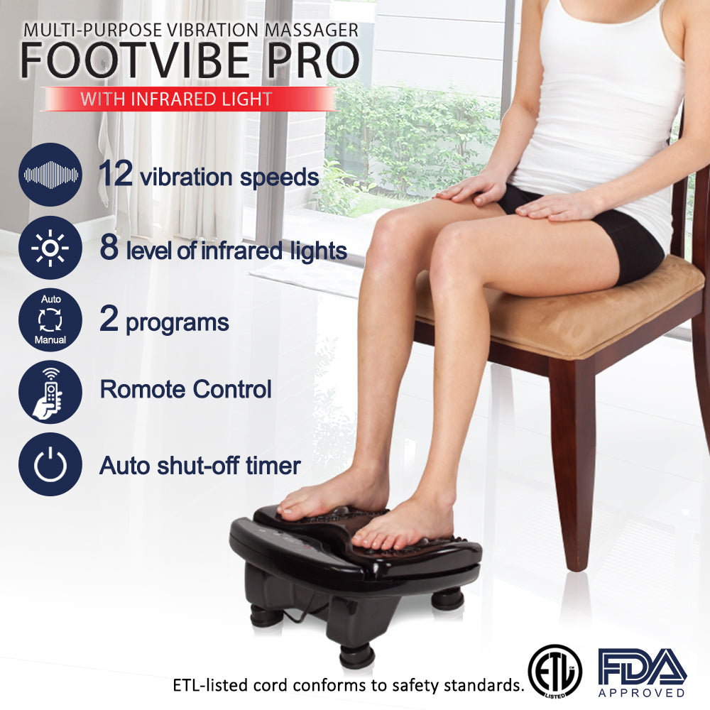Daiwa Felicity Footvibe Pro Infrared Vibrating Foot Massager FSA HSA Eligible