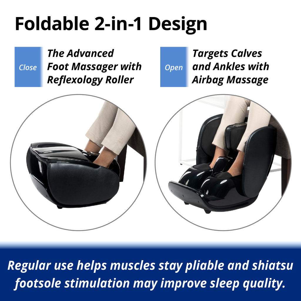 daiwa felicity foot vibration massager Daiwa Felicity Sole & Calf Massager with Heat – Shiatsu Deep Tissue Foot & Leg Relaxation main image 1