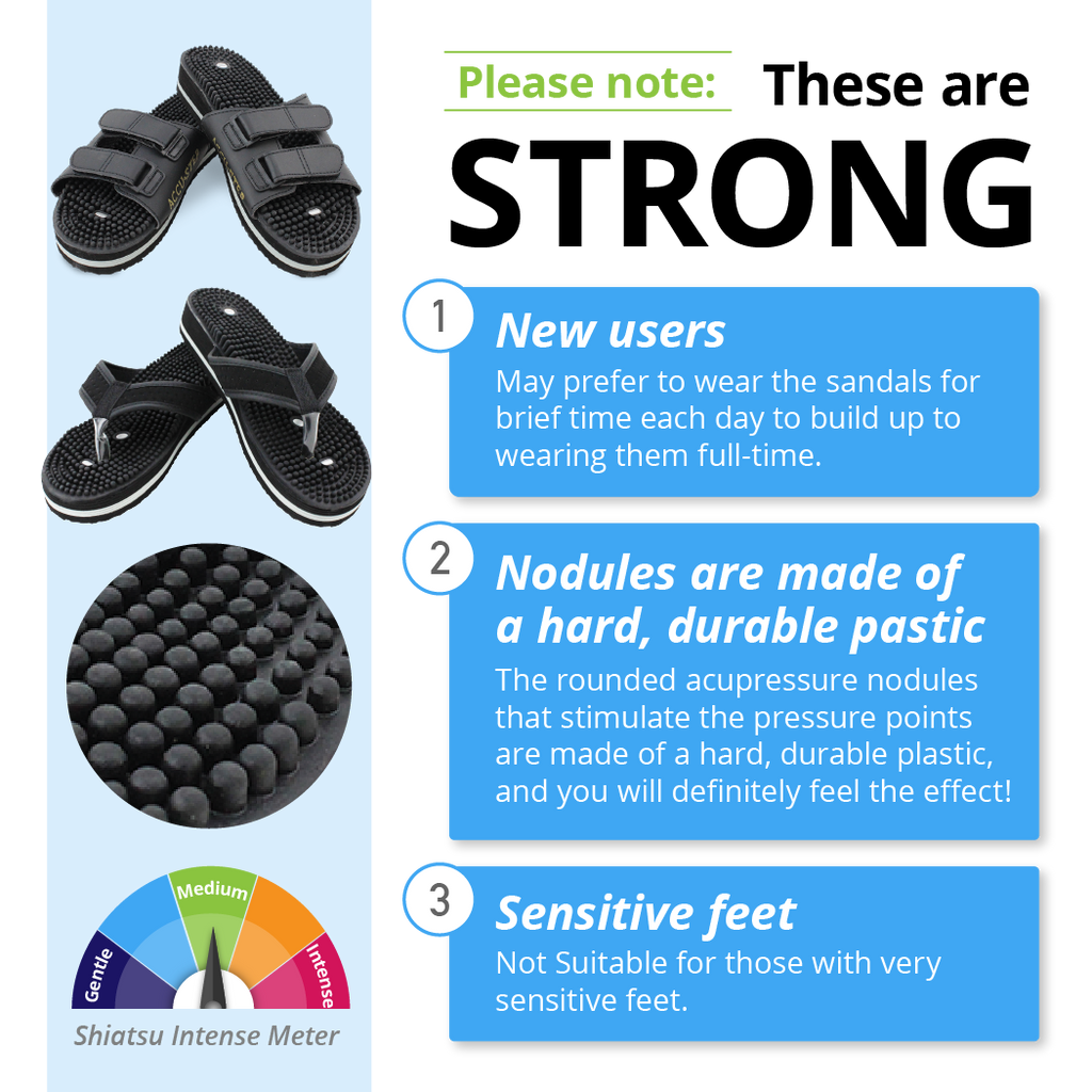 Daiwa Felicity Accu Step Sandals Y Strap - Acupressure Nodules Magnetic Therapy