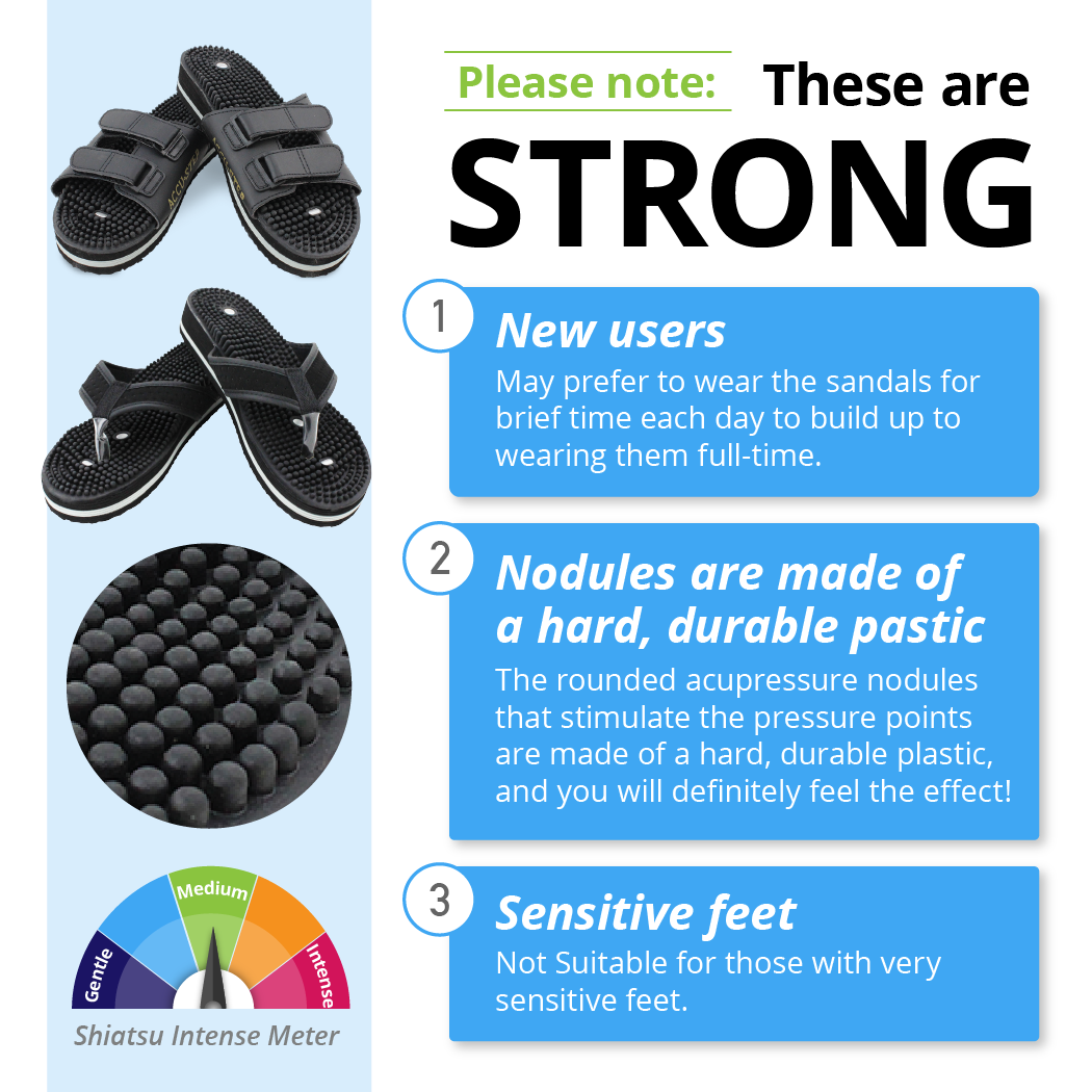 Daiwa Felicity Accu Step Sandals Y Strap - Acupressure Nodules Magnetic Therapy