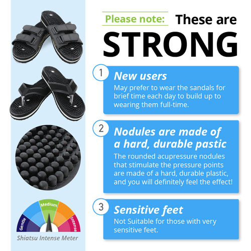 Daiwa Felicity Accu Step Sandals Y Strap - Acupressure Nodules Magnetic Therapy