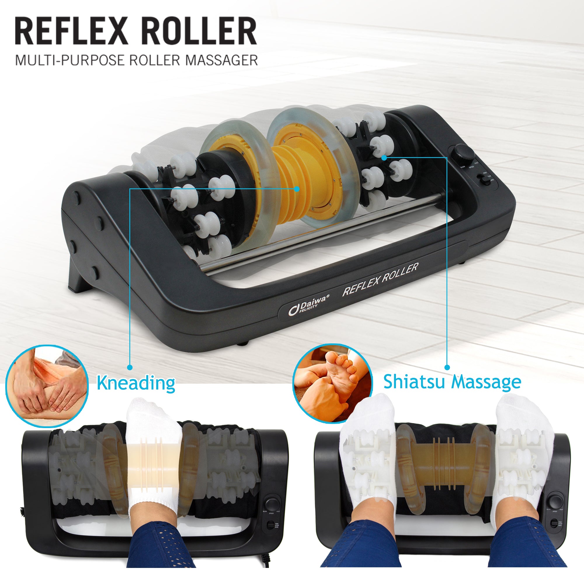 Daiwa Felicity Reflex Roller Electric Foot Massager