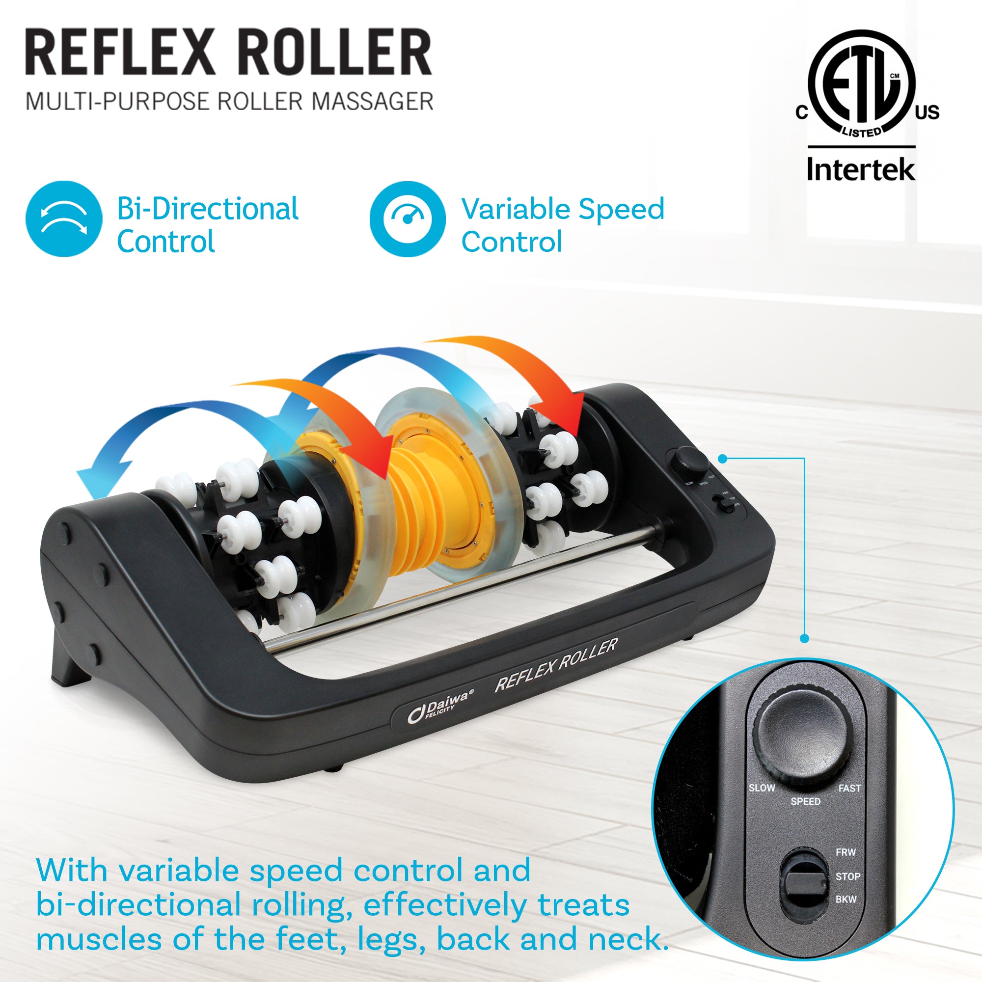 Daiwa Felicity Reflex Roller Electric Foot Massager
