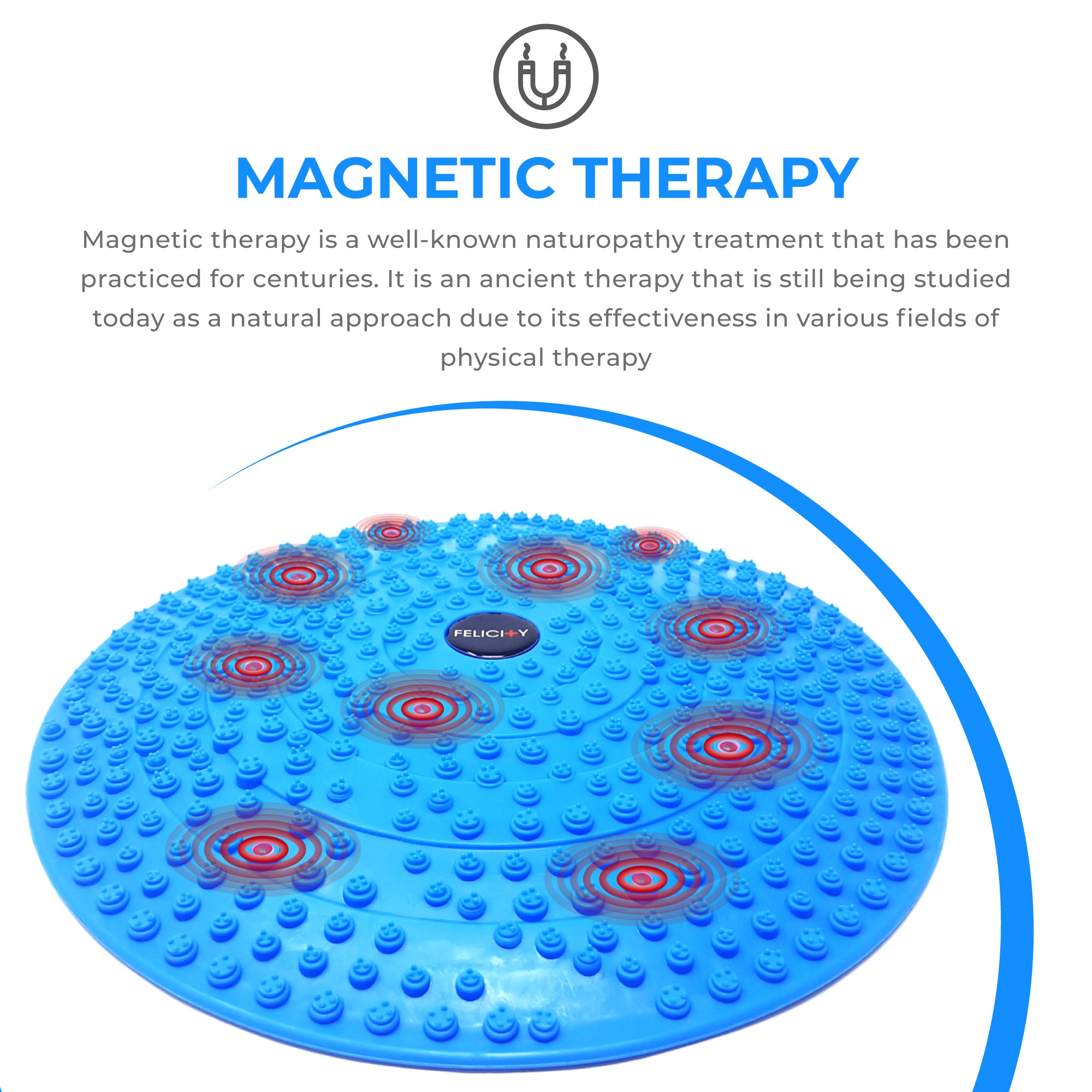 Daiwa Felicity Acupressure Disc Reflexology Mat with Magnetic Therapy